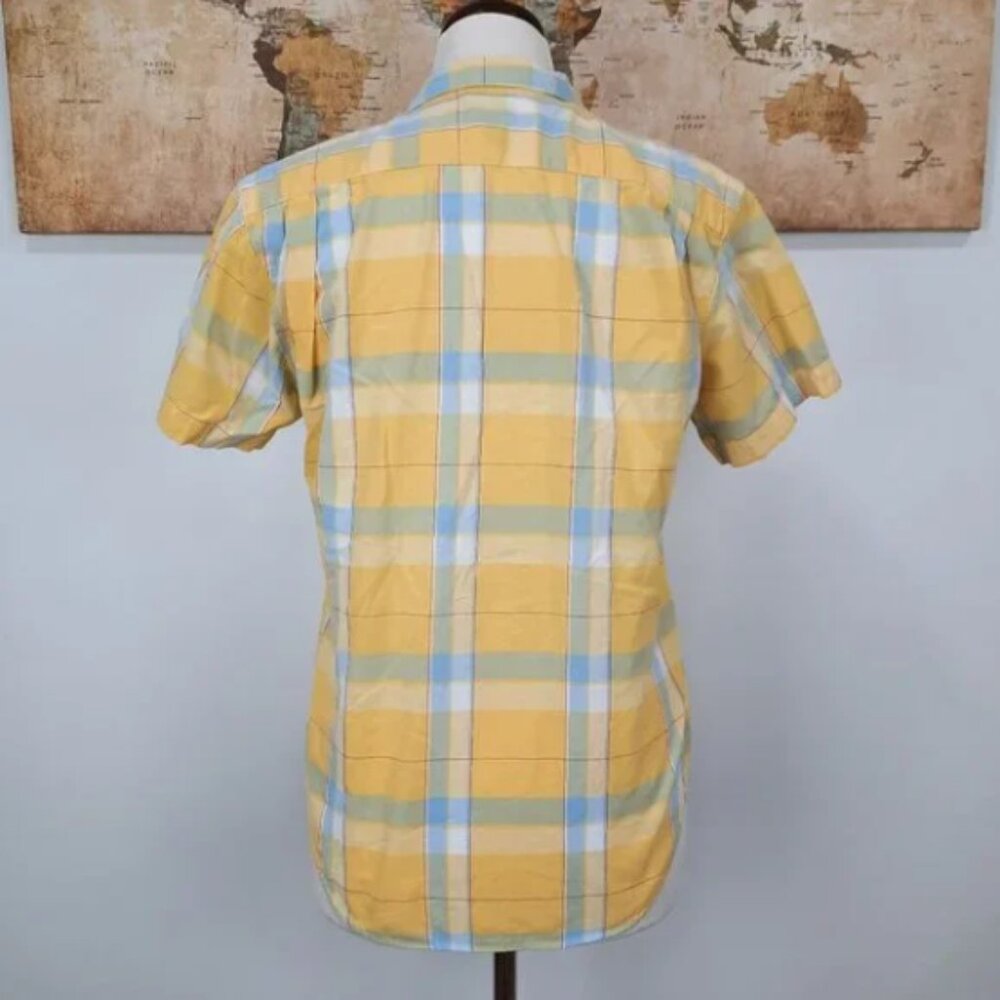 Vtg 90s plaid 100% cotton blouse - Gloria Vanderbilt brand - Picture 4 of 8